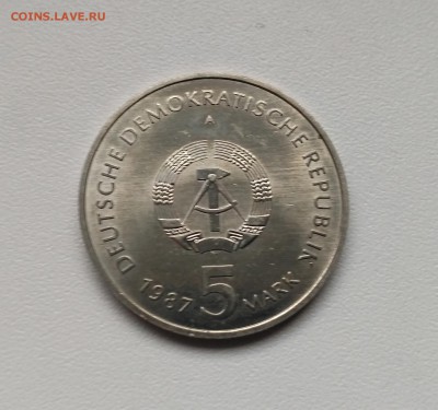 ГДР,5 марок 1987г(Александрплац)!до 22.01.2018 - фото 13  января 2018 110