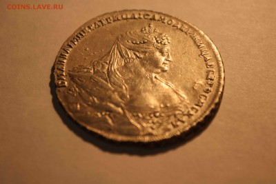 Рубль 1737 года на оценку - 3