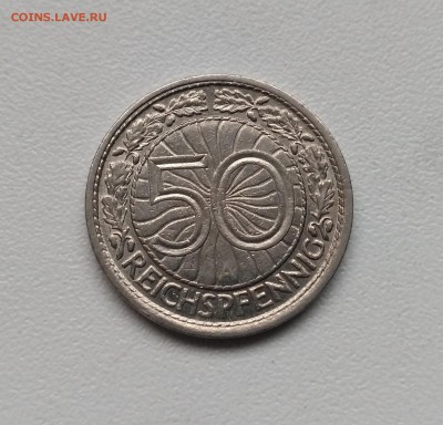 ВЕЙМАР,50 рейхспфеннигов 1931А(никель)!до 22.01.2018 - фото 13  января 2018 061