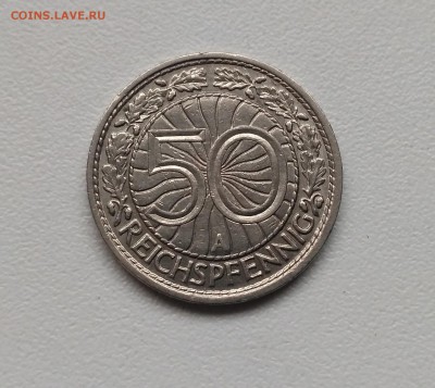 ВЕЙМАР,50 рейхспфеннигов 1929А(никель)!до 22.01.2018 - фото 13  января 2018 059