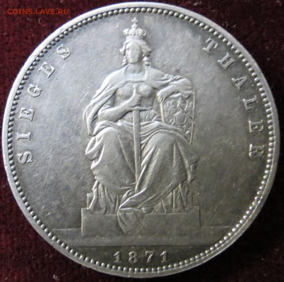 Пруссия. победный талер. 1871. до 22-00, 22.01 - IMG_0327.JPG
