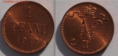 1 пенни 1914 г., UNC До 25.01.2018 22.00 по МСК - p1914