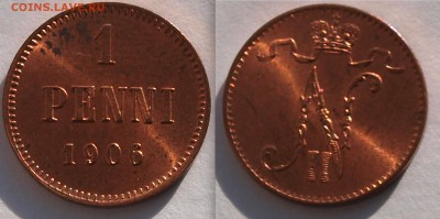 1 пенни 1906 г., UNC До 25.01.2018 22.00 по МСК - 1p-1906