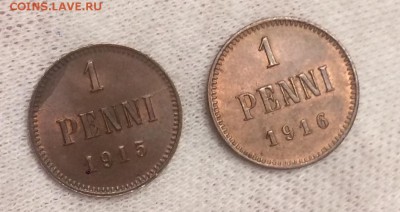 1 пенни 1915 и 1916 гг. До 25.01.2018 22.00 по МСК - 15-16