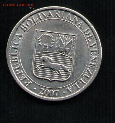 ВЕНЕСУЭЛА 25 СЕНТИМ 2007 - 6 001