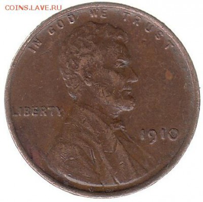 1 цент США 1910 до 24.01 в 22.00 - 95-1