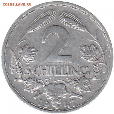 2 шиллинга Австрия 1947 до 24.01 в 22.00 - 100-1