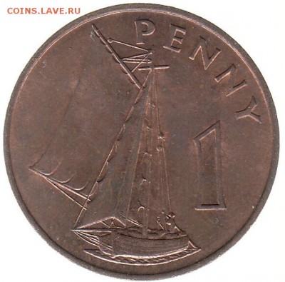 1 пенни Гамбия 1966 до 24.01 в 22.00 - 106-1