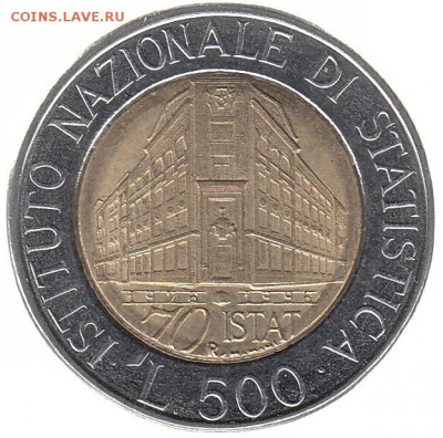 500 лир Италия 1996 институт статистики до 24.01 в 22.00 - 25-1