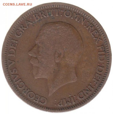 2 пенни Англия 1929 до 24.01 в 22.00 - 38-1