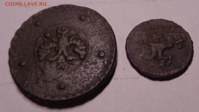 Копейка 1728г и 5 копеек 1727, 1860,62,63,68,70,75гг. - DSC04770.JPG