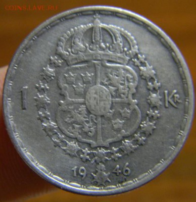 1 крона швеция 1946 г. - DSCN3652.JPG