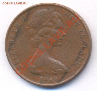 Н. Зеландия 2 цента 1969 г. До 1.04.11 г. 20-00 МСК. - Н. Зеландия 69
