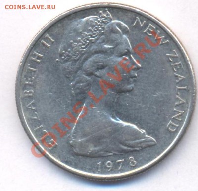 Н. Зеландия 10 центов 1978 г. До 1.04.11 г. 20-00 МСК. - Н. Зеландия 78