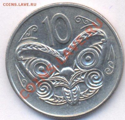 Н. Зеландия 10 центов 1978 г. До 1.04.11 г. 20-00 МСК. - Н. Зеландия 78.1