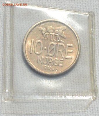 Норвегия 10 Эре 1966 год . 24. 01. 2018. в 22 - 00 . - DSC_0196