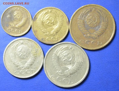 5 монет 1989г. до 26.01.18. в 22.00 мск - 2,2