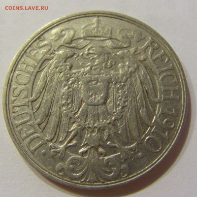 25 пфеннигов 1910 J Германия №1 29.01.2018 22:00 МСК - CIMG0411.JPG