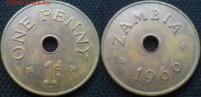 Замбия 1 пенни 1966 ФИКС до 28.01 - 11