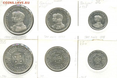 Португалия 200, 500, 1000 рейс 1898 400 лет открытия Индии - por-1898