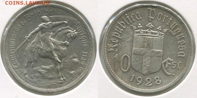 Португалия 10 эскудо 1928 - на оценку - por-10e-1928