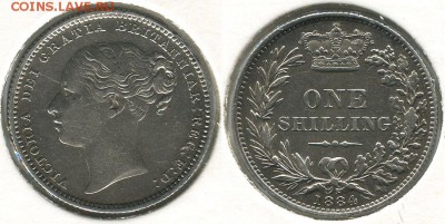 Великобритания шиллинг 1884 - на оценку - gb-1s-1884