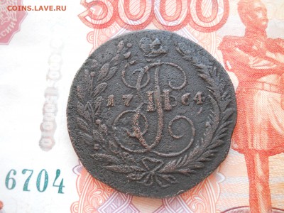 2 копейки Е2 1764 г перечекан - DSCN7327.JPG