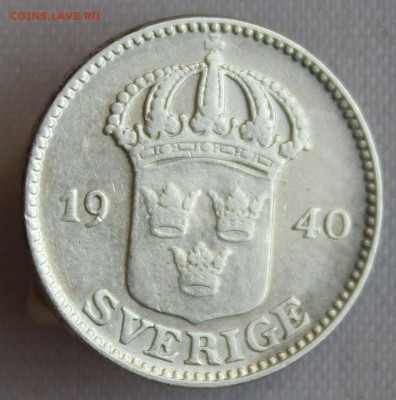 С РУБ. СТАРАЯ ШВЕЦИЯ 25 эре  1940г. до 30.01 в 22-00 - IMG_0534