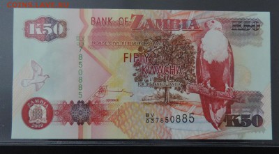 ЗАМБИЯ 50 квача 2009г., UNC ДО 28.01. - 50 квача 2009г., А..JPG