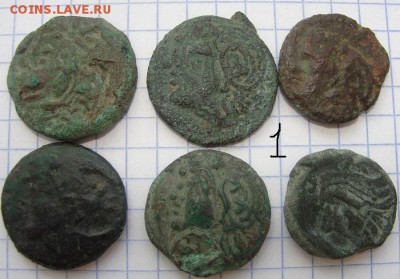 распространенная боспорская разменная монета (медный сплав) - 1