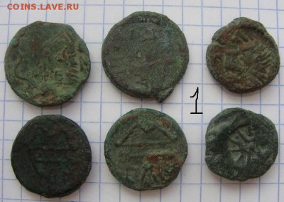 распространенная боспорская разменная монета (медный сплав) - 2