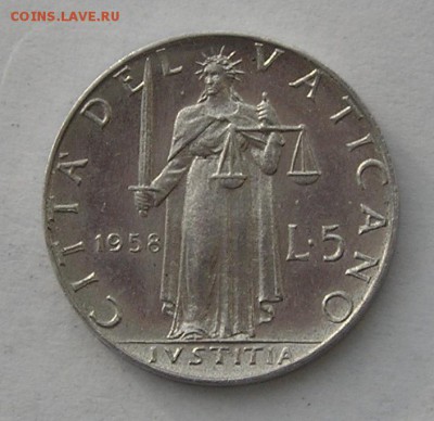 Ватикан  5 Лир 1958 (26.01) - P1017523.JPG