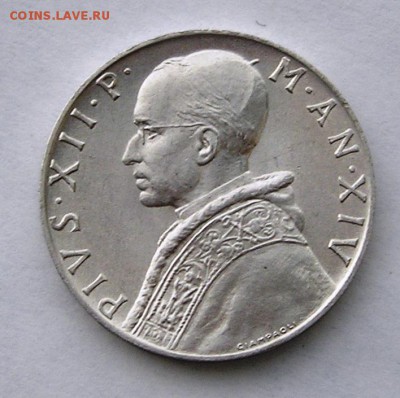 Ватикан  10 Лир 1952 Сохран (26.01) - P1017548.JPG
