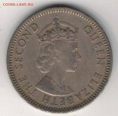 Вост.-Кариб.терр. 25 центов 1957 Корабль 29.01 в 22ч (Е516) - 4-1вкг57