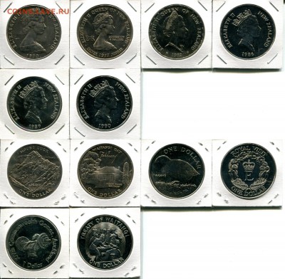 Н.Зеландия 1$ разные по ФИКСУ до 28.01.18 22-00 мск - NZ 1$ 1970-90 dif2