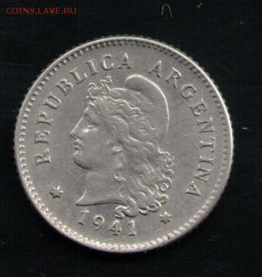 АРГЕНТИНА 10 СЕНТАВО 1941 - 4 001