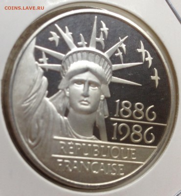 100 франков Франция 1986 Пруф, двойной вес 30 грамм. - FullSizeRender (7)