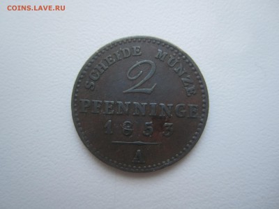Пруссия, 2 пфеннинга 1853 со 100 руб. до 28.01.18 20.00МСК - IMG_2791.JPG