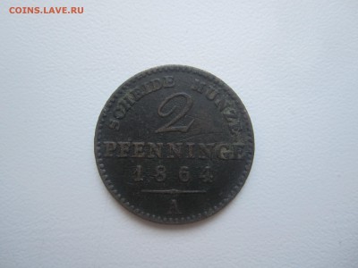 Пруссия, 2 пфеннинга 1864 со 100 руб. до 28.01.18 20.00МСК - IMG_2797.JPG