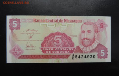 НИКАРАГУА 5 сентавос 1991г., UNC ДО 29.01. - НИКАРАГУА 5 сентавос 1991г., А.JPG