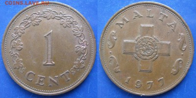 Мальта 1 цент 1977    : до 01-02-18 в 22:00 - Мальта 1 цент 1977    6618