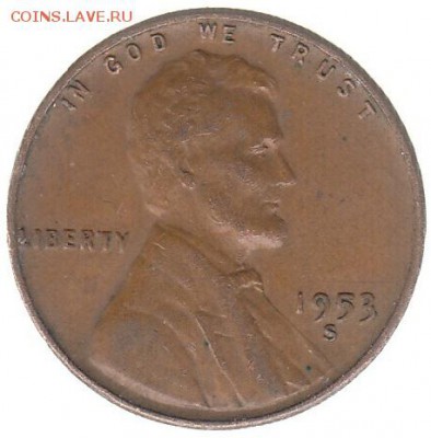 1 цент США 1953 до 30.01 в 22.00 - 1-1