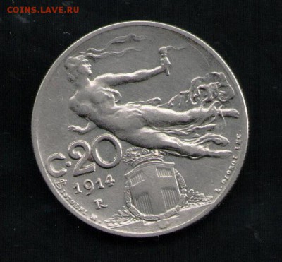 ИТАЛИЯ 20 ЧЕНТЕЗИМО 1914 - 23 001