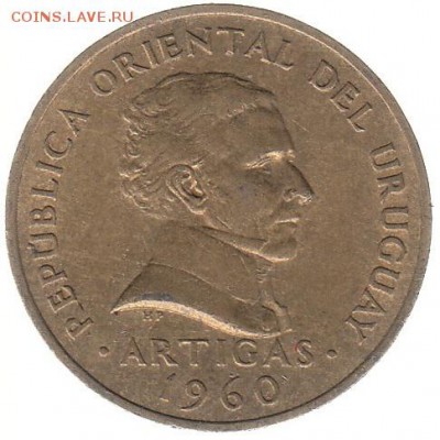 5 сентезимо Уругвай 1960 до 30.01 в 22.00 - 5-1