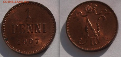 1 пенни 1907 г., UNC До 1.02.2018 22.00 по МСК - p1907