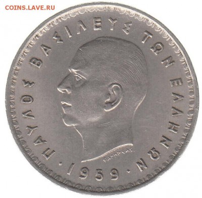 10 драхм Греция 1959 до 30.01 в 22.00 - 5-2
