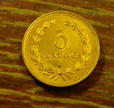 САЛЬВАДОР - 3 сентаво 1974 блеск до 2.02, 22.00 - Сальвадор 3 сентаво 1974_1