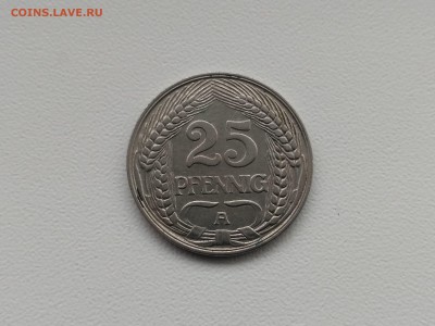 ГЕРМАНСКАЯ ИМПЕРИЯ,25 пфеннигов 1909А(никель)!до 29.01.2018 - IMG_20180124_130829