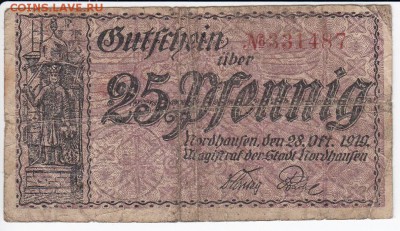 Нотгельд-Нордхаузен 25 пфеннигов 1919 г.- 02.02 в 22.00 - IMG_20180127_0002