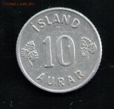 ИСЛАНДИЯ 10 АУРАР 1971 - 33 001